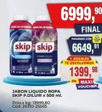 Skip - JABON LIQUIDO ROPA SKIP P.DILUIR