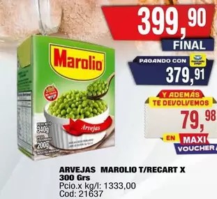Marolio - ARVEJAS T/RECART X 300 Grs