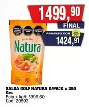Natura - SALSA GOLF D/PACK