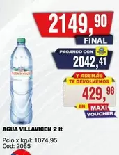 AGUA VILLA VICEN 2 lt