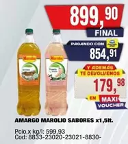 Marolio - AMARGO MAROLIO SABORES x1,5lt.