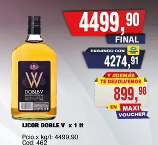 Doble V - LICOR DOBLE V x 1 lt