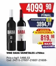Dada - VINO DADA VARIETALES x750cc