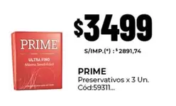Prime - Preservativos C
x 3 Un. C
d:59311...