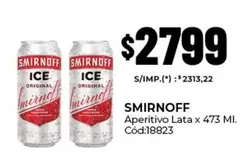 Smirnoff - Aperitivo Lata x 473 Ml. Cód:18823