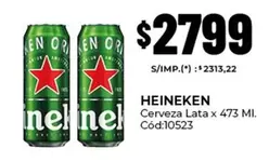 Heineken - Cerveza Lata x 473 Ml. Cód:10523