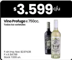 X$ - Vino Profugo