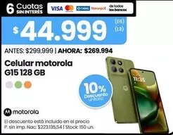 Motorola - Celular G15 128 GB