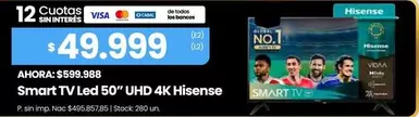 Hisense - Smart TV Led 50" UHD 4K