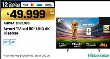 Hisense - Smart TV Led 50" UHD 4K