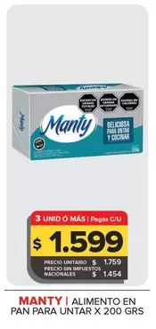 Manty - Alimento En Pan Para 