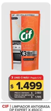 Cif - Limpiador Antigrasa Dp Expert