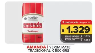 Amanda - Yerba Mate Tradicional