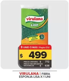 Virulana - Fibra Esponja Lisa