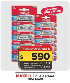 Maxell - Pila Aa/Aaa Tira Maxi