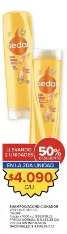 Sedal - Shampoo/Acondicionador