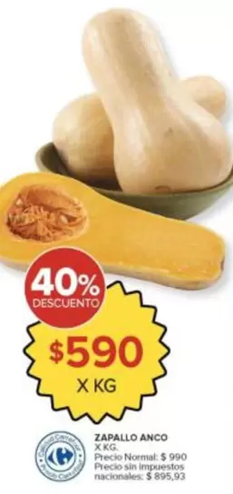Carrefour - ZAPALLO ANCO