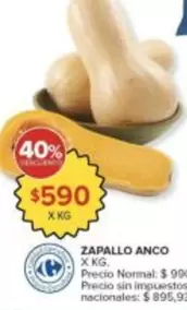 Carrefour - ZAPALLO ANCO