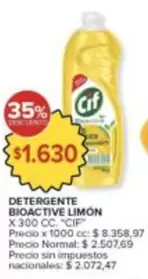 Cif - DETERGENTE BIOACTIVE LIMÓN