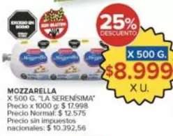 La Serenísima - MOZZARELLA