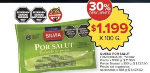 Silvia - QUESO POR SALUT FRACCIONADO