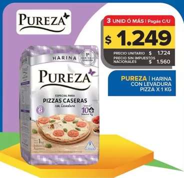 Pureza - Harina Pizzas Caseras con Levadura