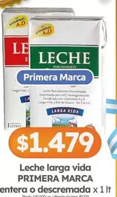 Primera marca - Leche larga vida