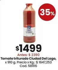 Ciudad del Lago - Tomate triturado