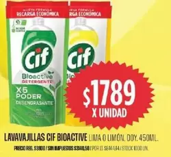 Cif - LAVAVAJILLAS BIOACTIVE