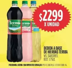 Terma - BEBIDA A BASE DE HIERBAS