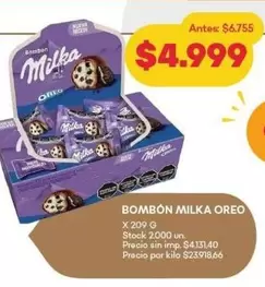 Milka - BOMBÓN MILKA OREO