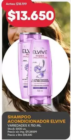 Elvive - SHAMPOO ACONDICIONADOR