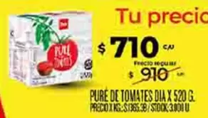 Dia - PURE DE TOMATES