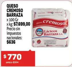 Barraza - QUESO CREMOSO BARRAZA