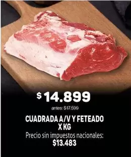 CUADRADA A/V Y FETEADO