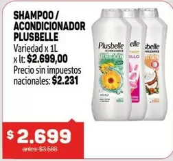 Plusbelle - SHAMPOO / ACONDICIONADOR