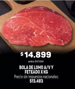 X$ - BOLA DE LOMO A/V Y FETEADO