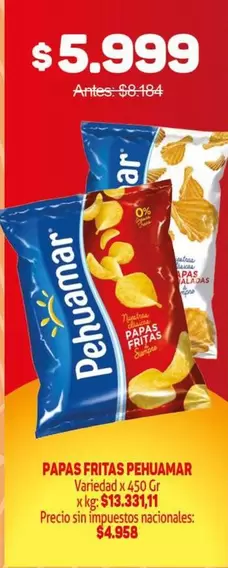 Pehuamar - Papas Fritas