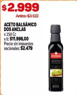 Dos Anclas - ACETO BALSÁMICO
