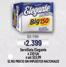 Elegante - Servilletas Big 150