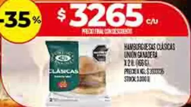 Unión - HAMBURGUESAS CLASICAS
