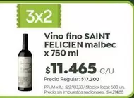 Saint Felicien - Vino fino malbec