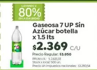 X$ - Gaseosa Sin Azúcar botella