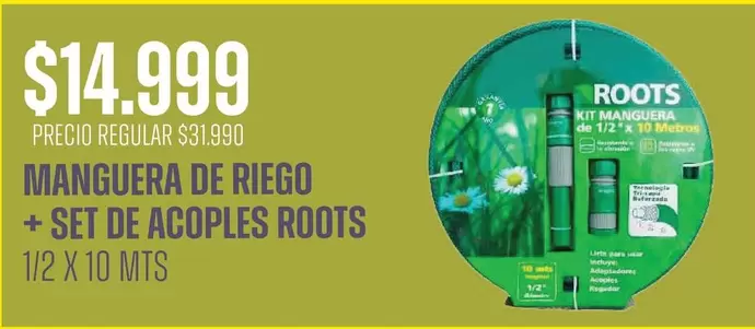 X$ - MANGUERA DE RIEGO + SET DE ACOPLes