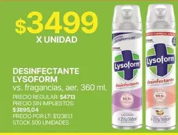Lysoform - DESINFECTANTE