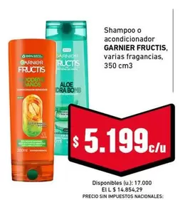GARNIER - Shampoo o acondicionador