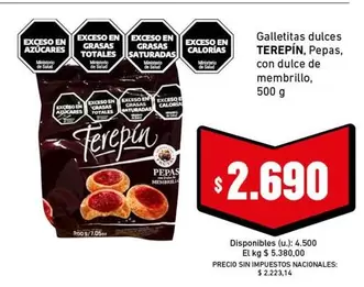 Terepin - Galletitas dulces Pepas