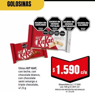 Amargo - Oblea KIT KAT