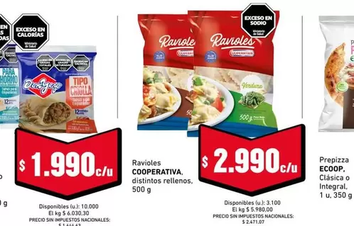 Ravioles Cooperativa