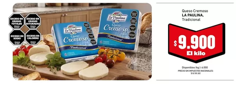 La paulina - Queso Cremoso Tradicional